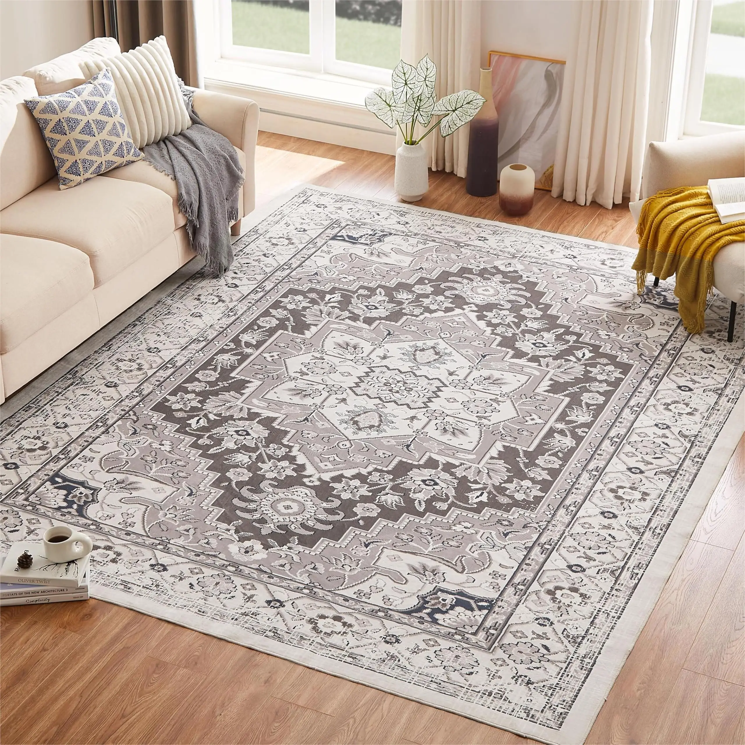 

Orhopui Carpet,living Room Washable Carpet,stain-resistant Bedroom Carpet,light Large Area Carpet,thin Retro Carpet,non-slip Machine Washable Carpet,dining and Home Kitchen Key Carpet