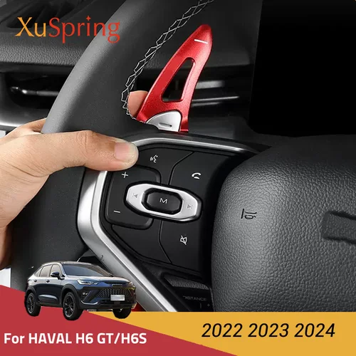 Paleta de cambio de volante de coche, accesorios de decoración Interior de estilo, aleación de Zinc para Haval H6S/H6 GT 2022 2023 2024