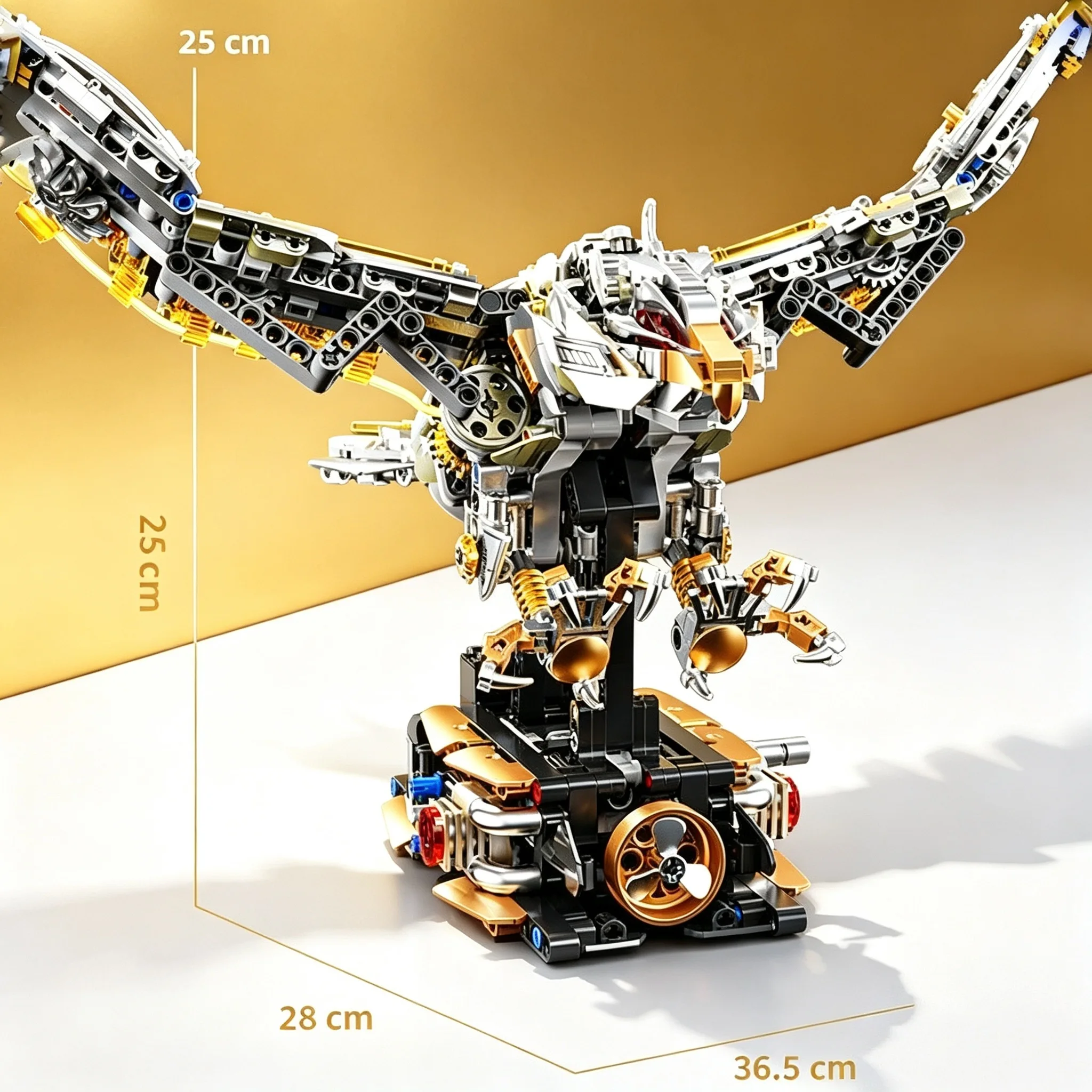 

2026 MOC Mechanical Eagle Building Block Set Animal World Model Kit Light and Motor Technic Blocks Children's Birthday Gift