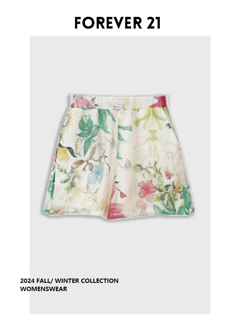 

Летние брюки Forever 2 Plus Size с эффектом утягивания талии, с цветочным принтом, для полных женщин...