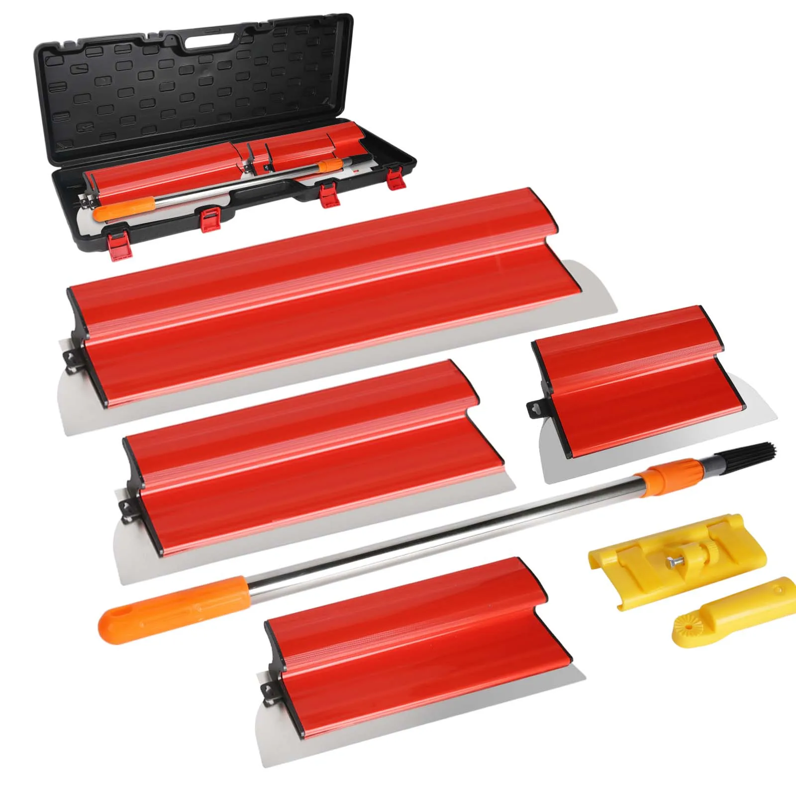 Ensemble professionnel de couteaux à ruban adhésif multi-tailles, 4 longueurs, double épaisseur, pour calfeutrage, étanchéité, remplissage et application de mastic sur les bords des fenêtres