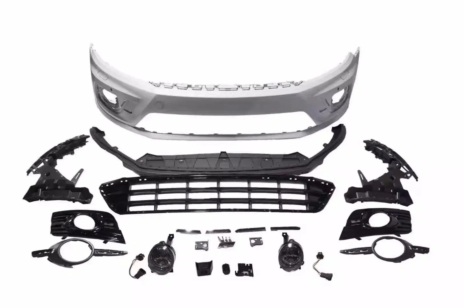 Body Kit Front Bumper Grill Side Skirt Rear Lip Assembly for Volkswagen vw Passat CC 2013-18 Upgrade to CC R-LINE Style Kit