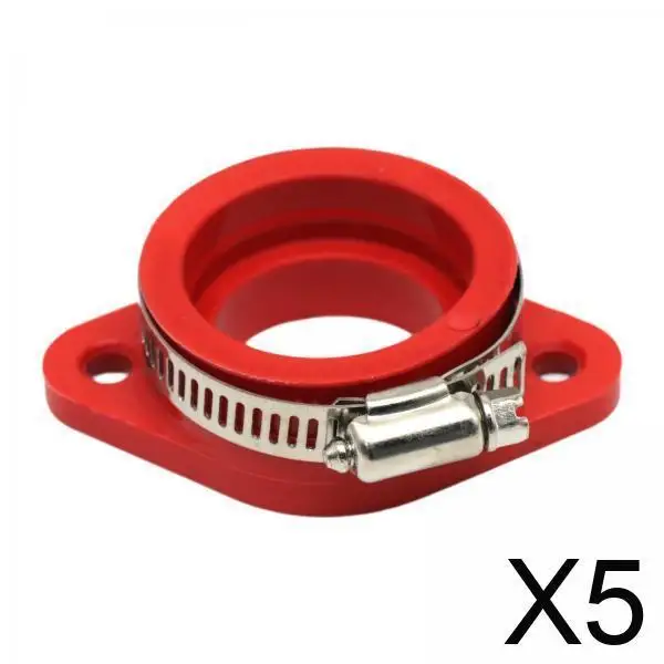 

Red Rubber Carburetor Adapter Intake Pipe for Motorcycle Replacement Fits Pwk21-30mm PE28 PWK32 PWK34 Models