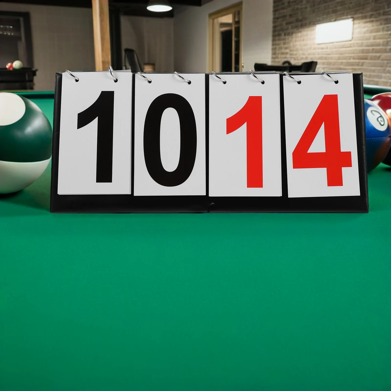 لوحة نتائج يدوية مكونة من 4 نقاط رقمية قابلة للطي على سطح الطاولة وخفيفة الوزن ومتينة لبطولات الألعاب الليلية