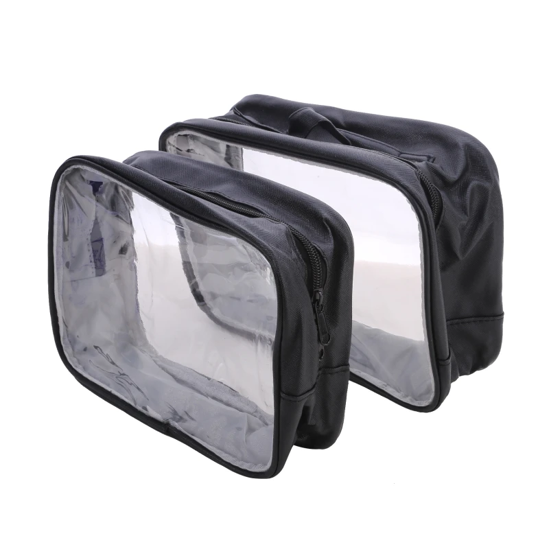 New PVC Transparent Cosmetic Bag Female Portable Large Capacity Wash Bath Fitness Swimming Travel Cosmetic Bag