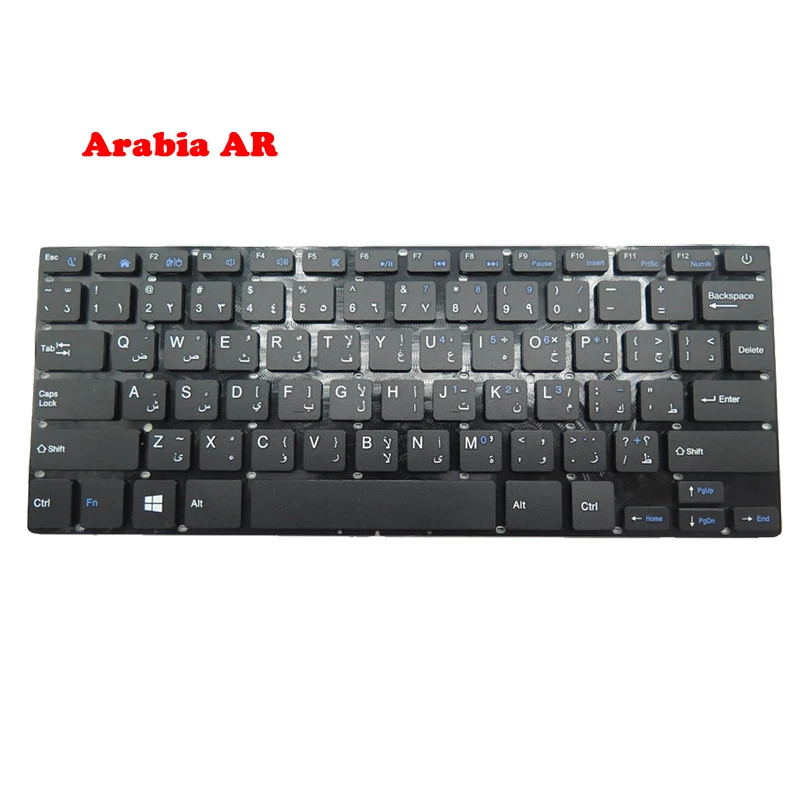 

Клавиатура для ноутбука I-Life ZED AIR SA 14, IL.1406G.232WASWC2W, черная, без рамки, Аравия AR