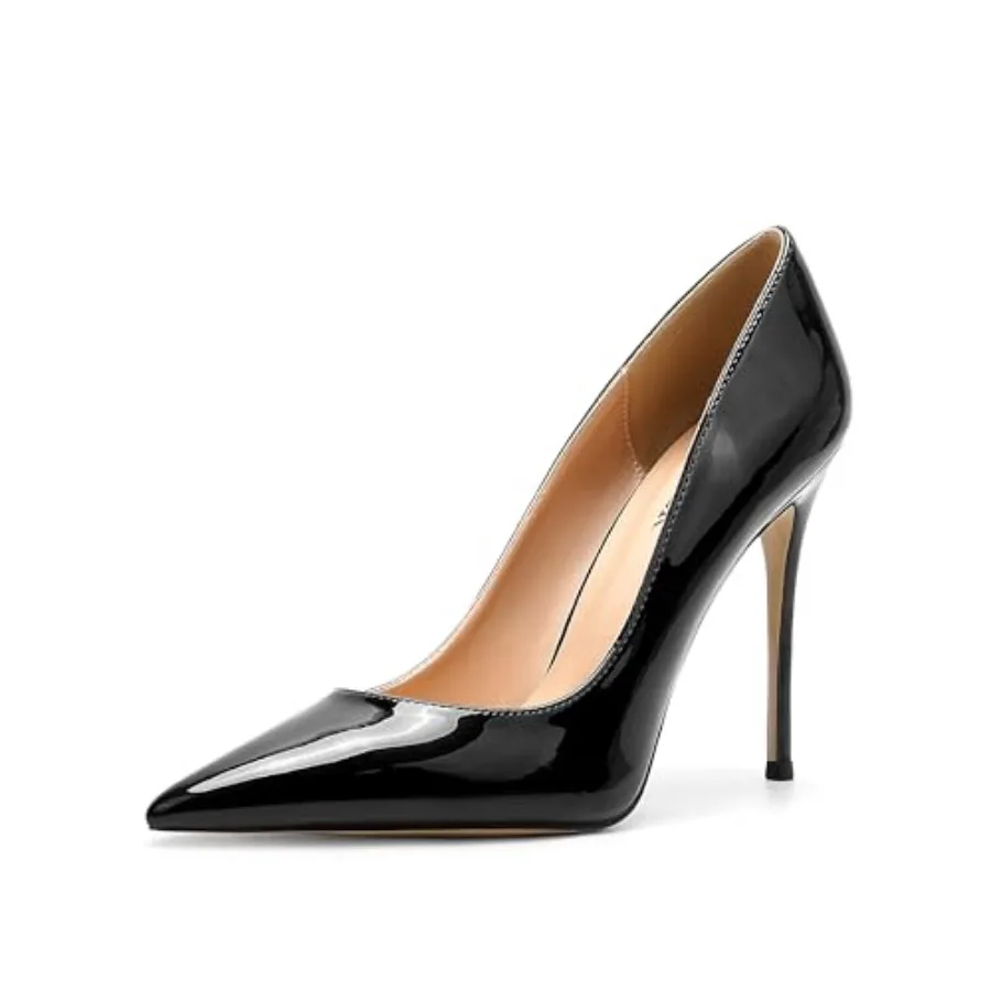 

WUXIN HandP Women's 4 Inch Pumps Sexy Poined Toe High Heels, Wedding Dress Party Stiletto Shoes Slip on Pumps