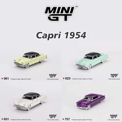 In Stock MINIGT 631 623 757 561 1:64 Capri 1954 Arctic White Diecast Diorama Model Collection Miniature Toys