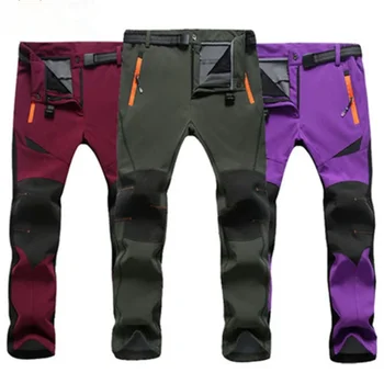 Cycling pants man hiking camping clothes new windproof water ride pants large size warm sports 2024 bicycle equipment pants