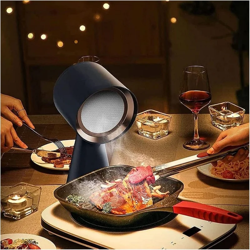 Protable Range hood Desktop Extractor Hood One-Click Adjustment with Two Gears Optional Strong Suction Suitable for Home Kitchen