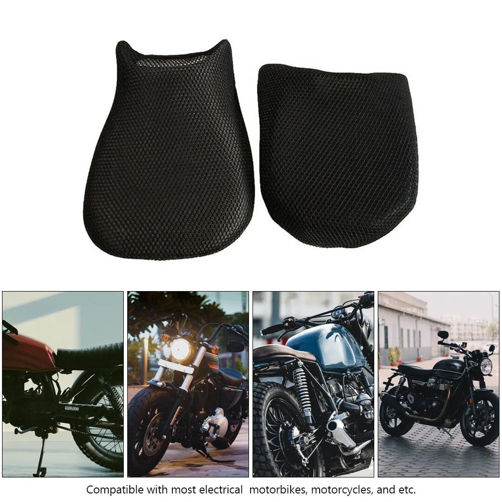 

2 шт., чехол на сиденье мотоцикла, защитный солнцезащитный крем, теплоизоляция, защита от солнца, чехлы для подушек мотоцикла, теплоизоляционный чехол