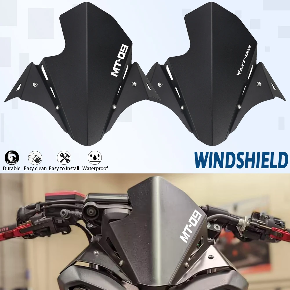 

Motorcycle Accessories MT09 FOR YAMAHA MT-09 MT 09 Front Windshield Windscreen Airflow Wind Deflector 2017 2018 2019 2020