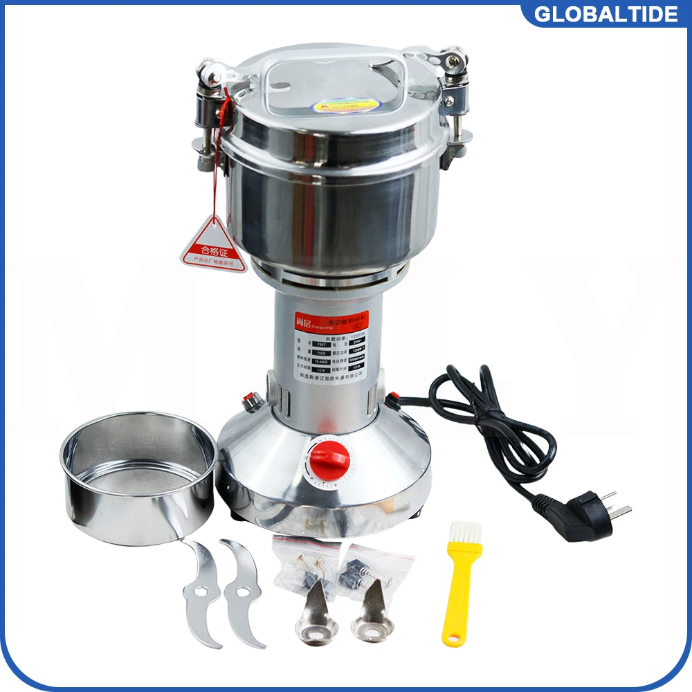 500 جرام مطحنة القهوة الكهربائية مطحنة التوابل الحبوب الكهربائية مطحنة الفول المكسرات التوابل الحبوب العشبية مسحوق خلاط مطحنة الطعام الجاف