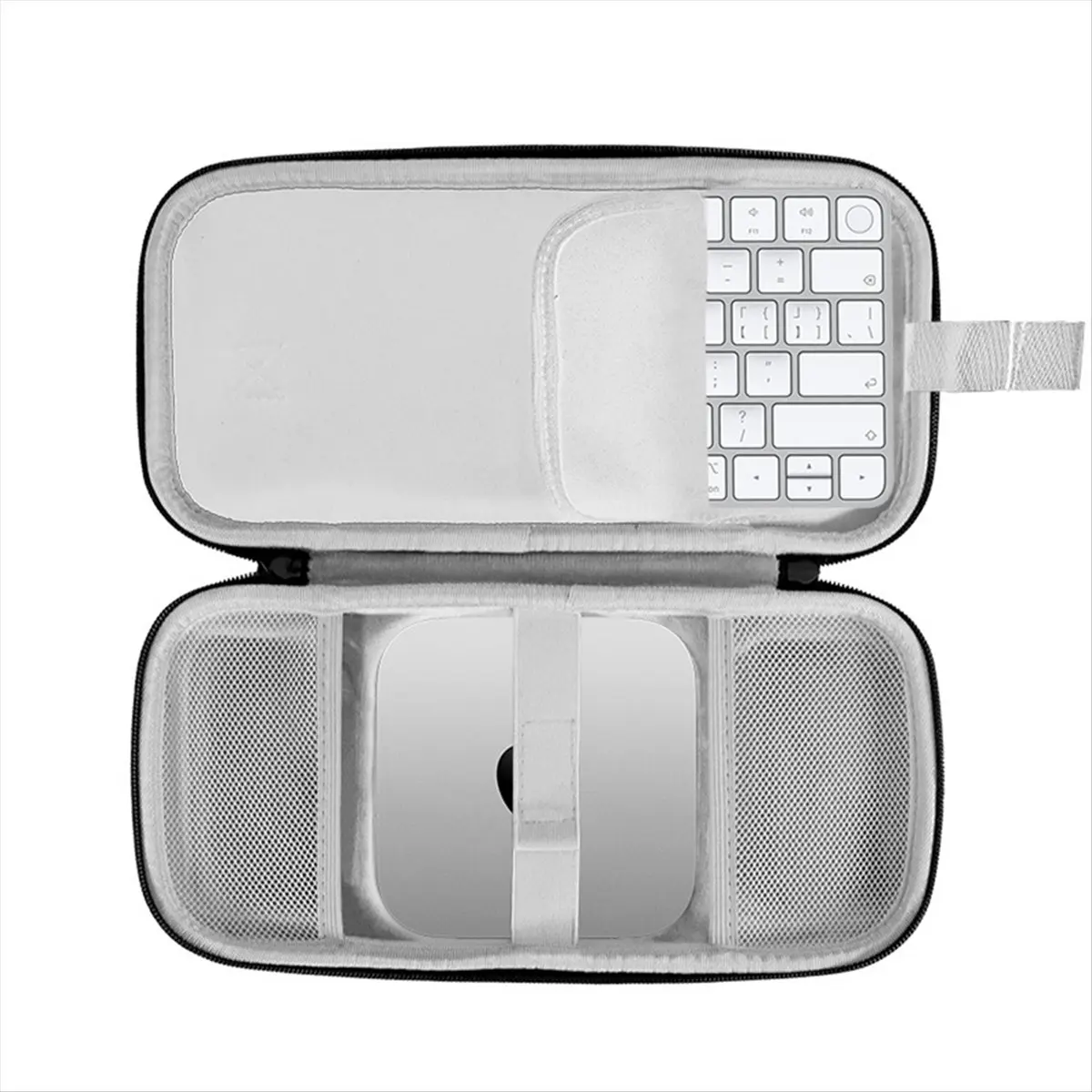 Super Sale Protective Travel Handbag for Apple Mac Mini M4/M4 Pro - Hard Carrying Case with Anti-Scratch Mesh Pocket Gray