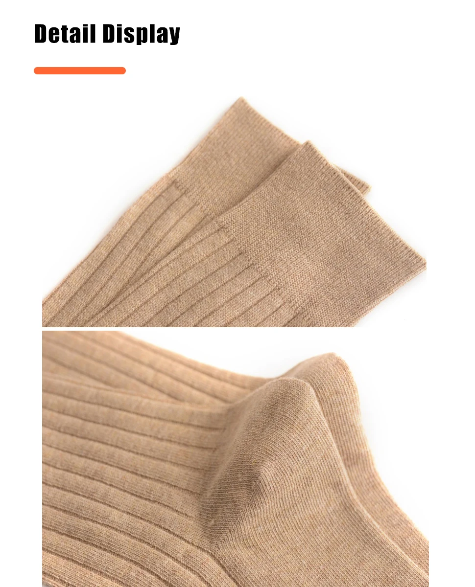 Herren-Kleid, lange Socken, Übergröße, Baumwolle, einfarbig, gestreift, Business, elastisch, ohne Knochen, atmungsaktiv, schweißabsorbierend, Socken für Herren – Detail 9