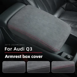 Car Central Armrest box cover Tray Case Holder for Audi Q3 F3 Sportback 2019-2021 2022 2023 2024 Container Organizer Accessories