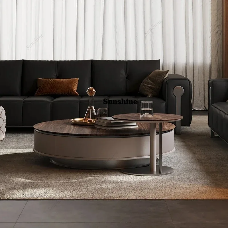 

Minimalist Accessories Coffee Tables Small Modern Premiumglamour Simple Coffee Table Round Decoration Couchtisch Salon Furniture