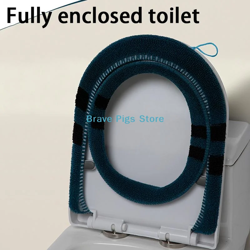 

1Pcs Soft Warmer Washable Bathroom Toilet Seat Cover Mat Cover Pad Cushion Seat