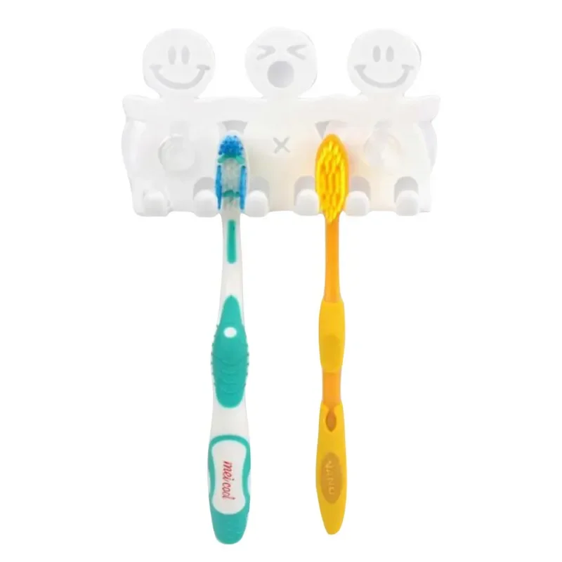 Bathroom cute Cartoon Sucker Toothbrush Holder / Suction Hooks Tooth Brush Holder new hot Suction Cup Toothbrush Rack Cap