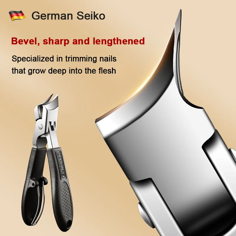 Anti-spat 60 °   Nagelknipper met schuine rand Professionele high-end adelaarsnavel Schuine teennageltrimmers Ingegroeide teennagelgereedschappen