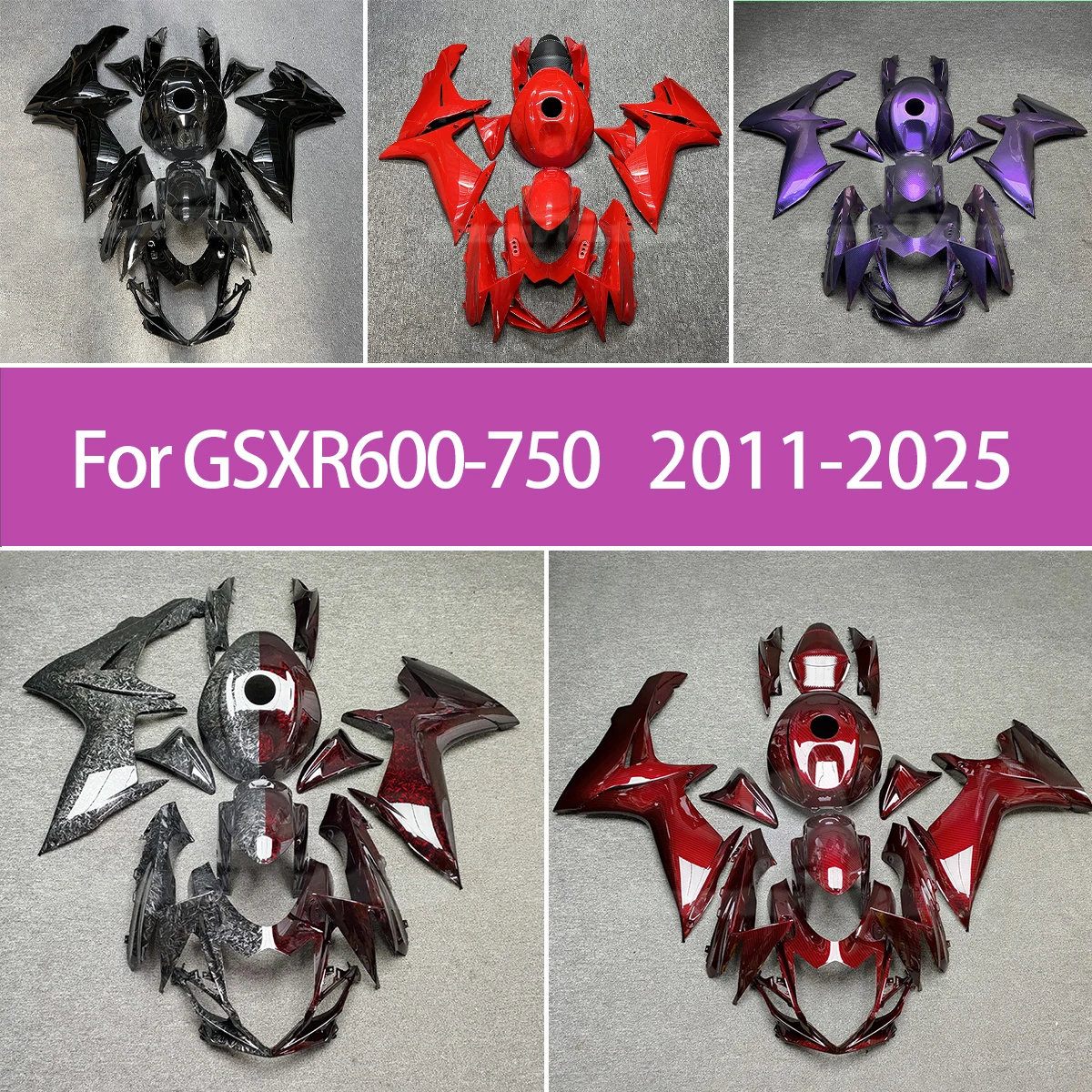 Motorcycle Bodywork Parts For Suzuki 2011-2025 GSXR600 GSXR750 Fairing Kit Set Custom Painted 11-25 GSXR600 750