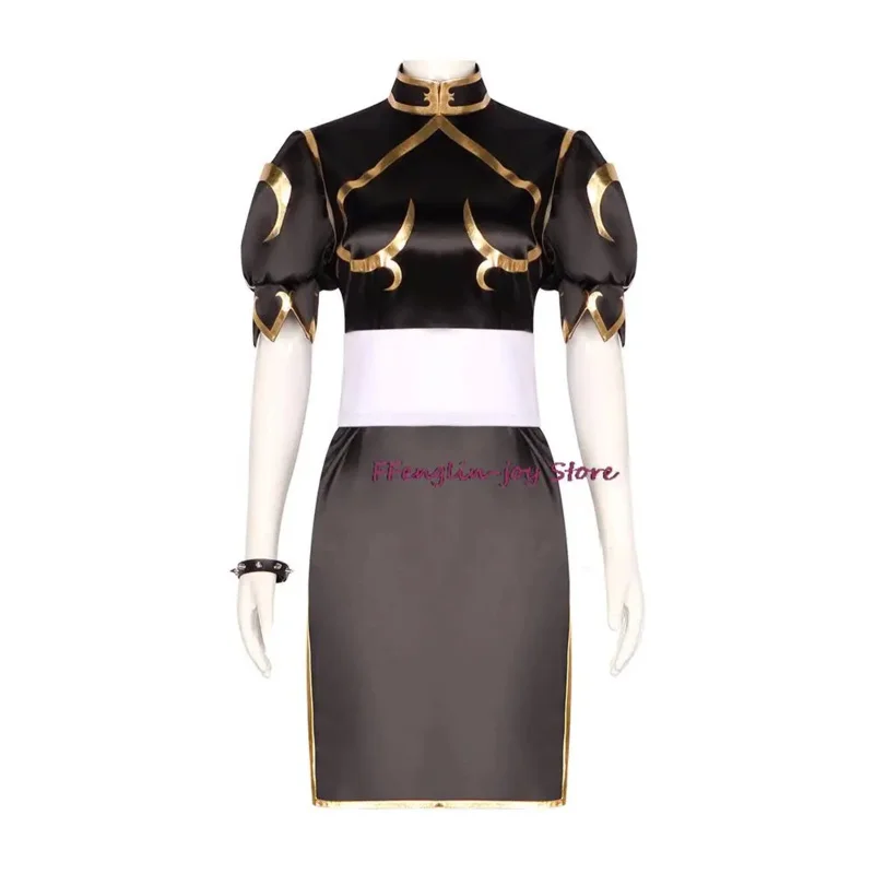 Bear's Den Anime Street Fighter Cosplay Chun-Li Cheongsam Dress Sets Adult Women Cute Halloween Carnival Party Show Co New 2025
