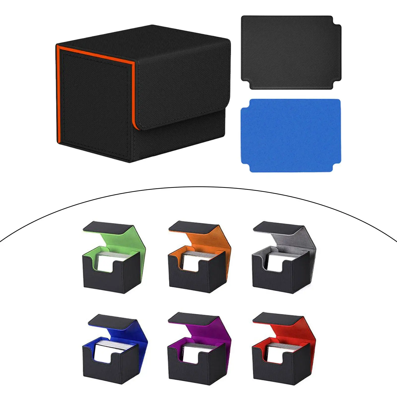 トレーディングカードデッキボックストランプボックス標準PUレザーポータブルディスプレイ