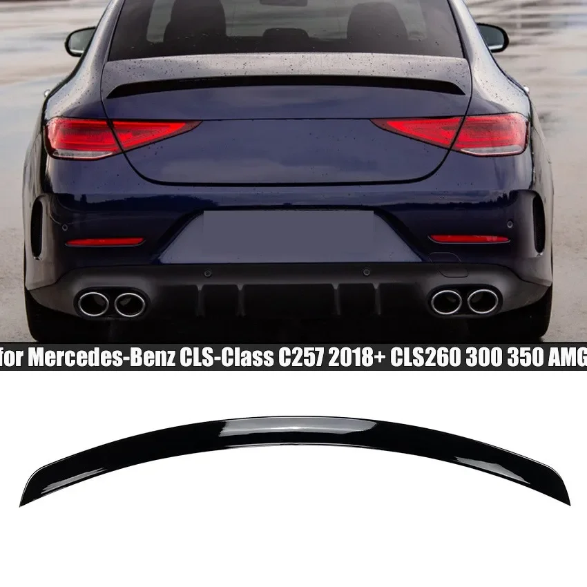 

Rear Wing Top Spoiler for Mercedes-Benz CLS-Class C257 2018+ CLS 260 300 350 AMG High Quality Gloss Black Body Kits Accessories