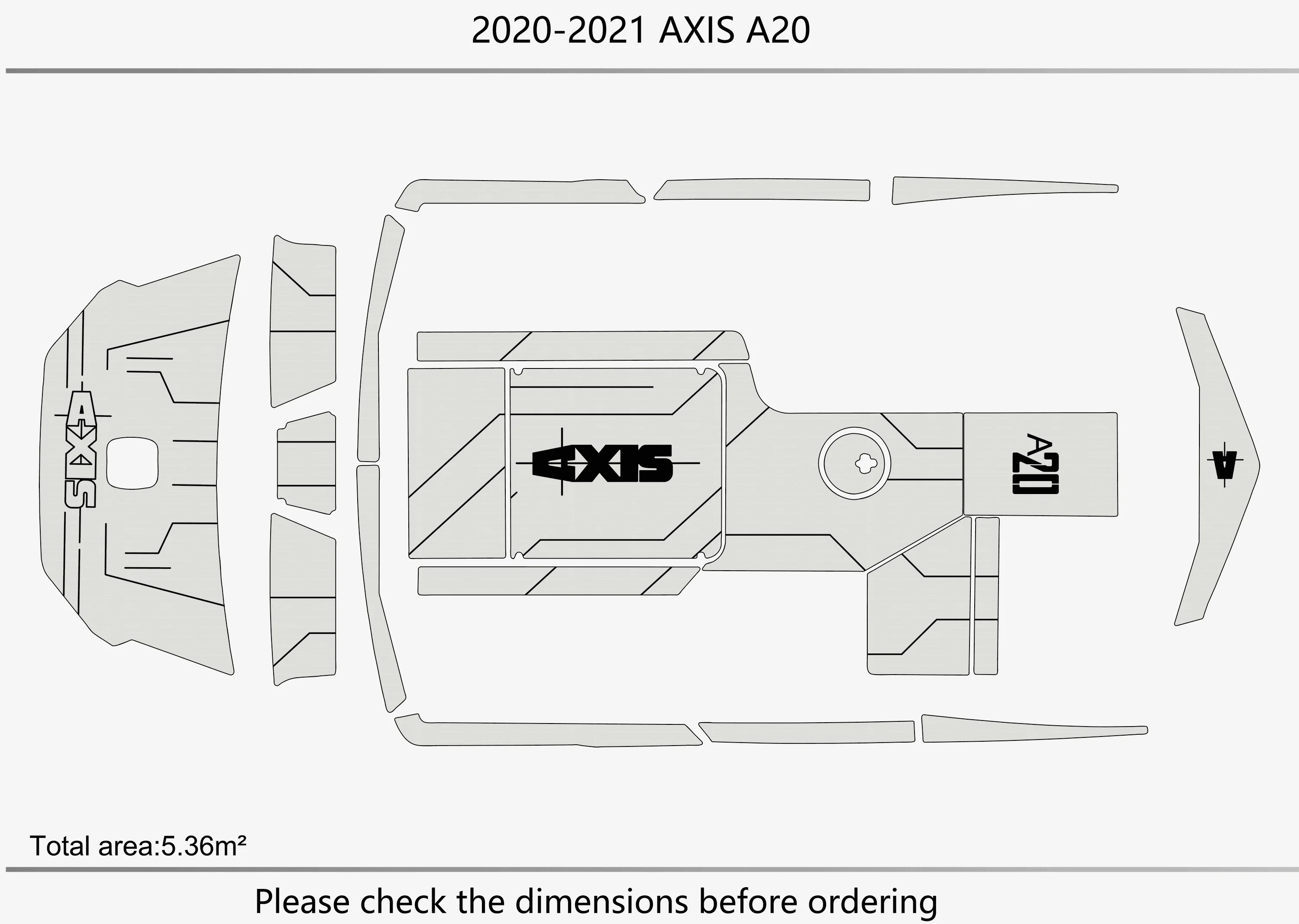 2020-2021 محور A20 1/4 "6 مللي متر إيفا رغوة عدم الانزلاق بولي كلوريد الفينيل خشب الساج التزيين البحرية حصيرة سيديك أكوا السجاد أرضية بحرية #3