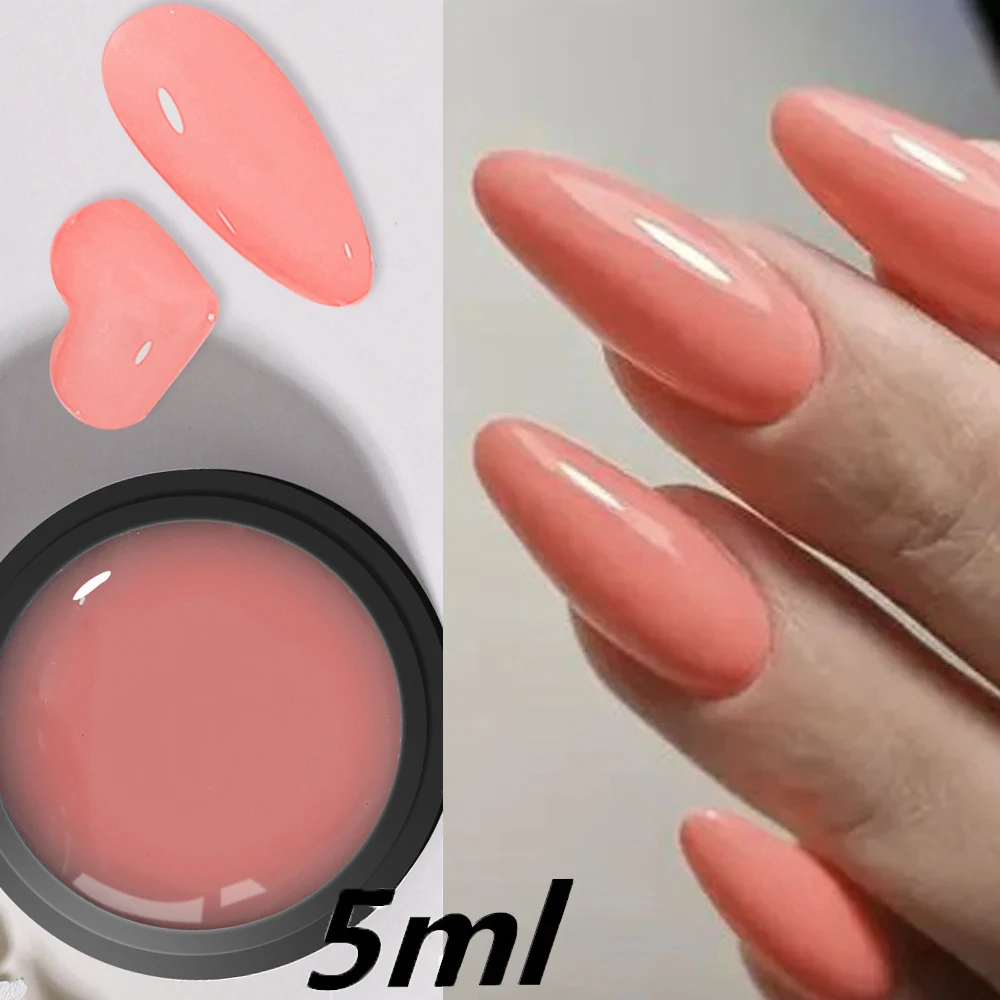 15/5ml Professional Semi-Solid Polyer Extension Gel Non-Stick Hand Pink/White/Clear Sculpture Gel DIY UV Gel Acrylic Extend Gel