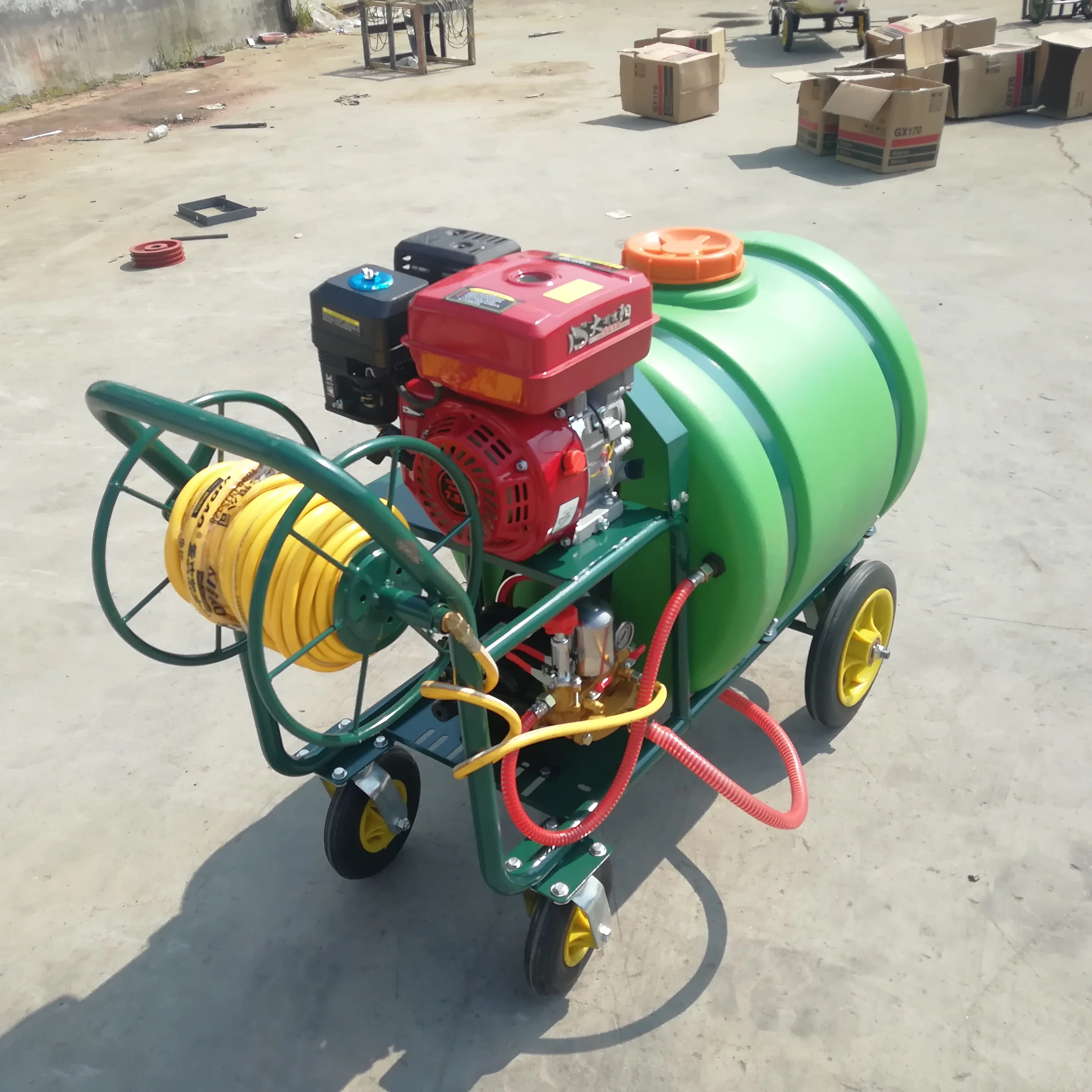 YYHC-100L/200L/300L  hand Gasoline  agriculture trolley power sprayer for Agricultural Machine