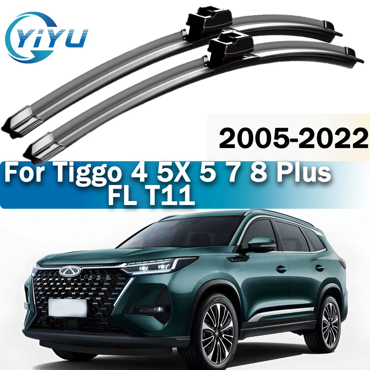 2PCS Car Front Wiper Blades For Chery Chirey Tiggo 4 5X 5 7 8 Plus FL T11 2005-2022 Windscreen Windshield Window Accessories
