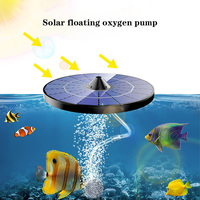 Solar Floating Pond Aerator Solar Powered Air Pump With Air Hoses And Bubble Stones 2.5W Outdoor Pond Solar Floating Oxygen Pump