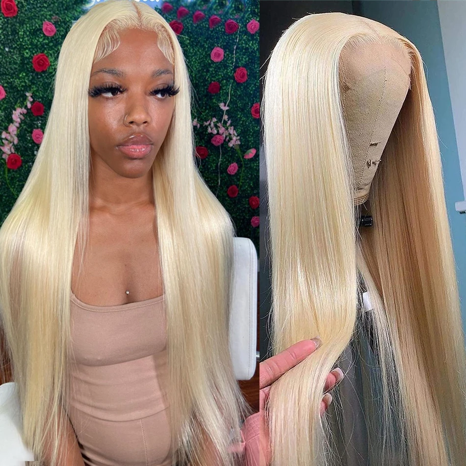 

13x4 Lace Frontal Wig 30 Inch Wigs For Women Pre Plucked Bone Straight Human Hair Wig 613 Honey Blonde Lace Front Wig Brazilian