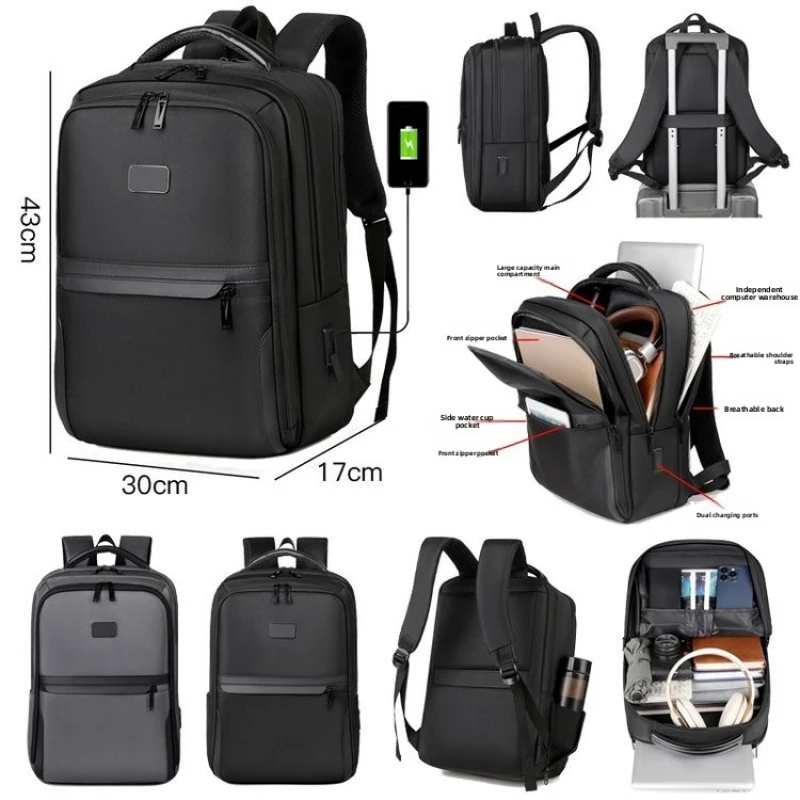 

Деловой компьютерный рюкзак для мужчин, многофункциональный, с зарядным портом, дорожная сумка для мужчин, 15,6 дюймов, женская сумка для ноутбука, для походов