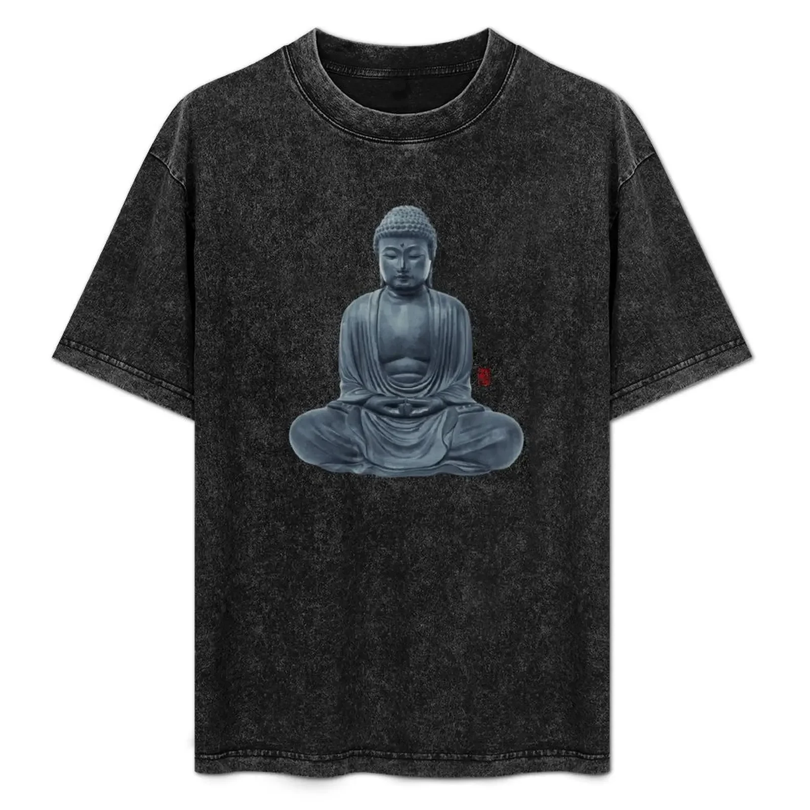 

Blue Buddha T-Shirt vintage clothes custom t shirt funny meme t-shirts heavyweight t shirts for men
