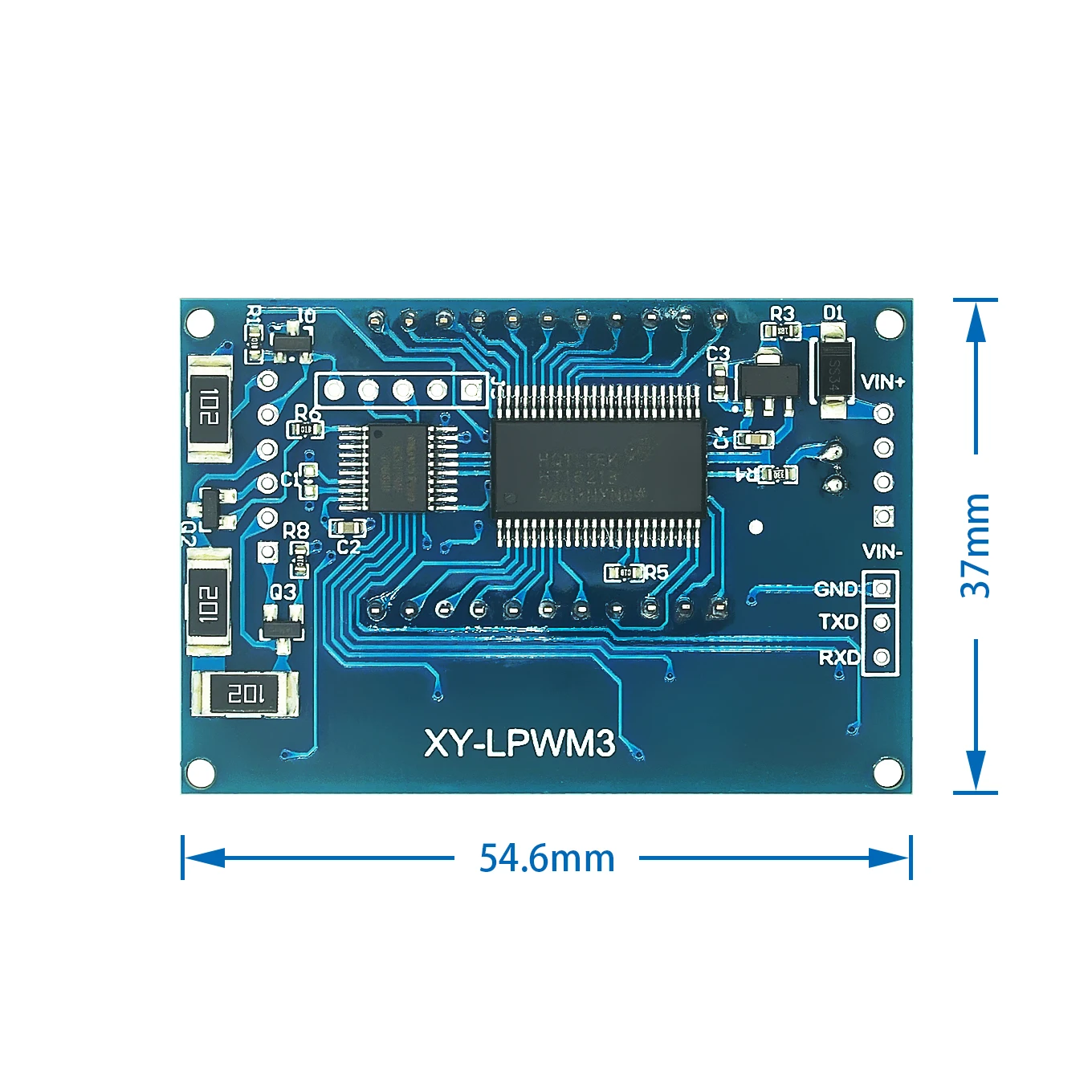 1PCS 3 channel PWM pulse frequency duty cycle adjustable module square wave rectangular wave signal generator