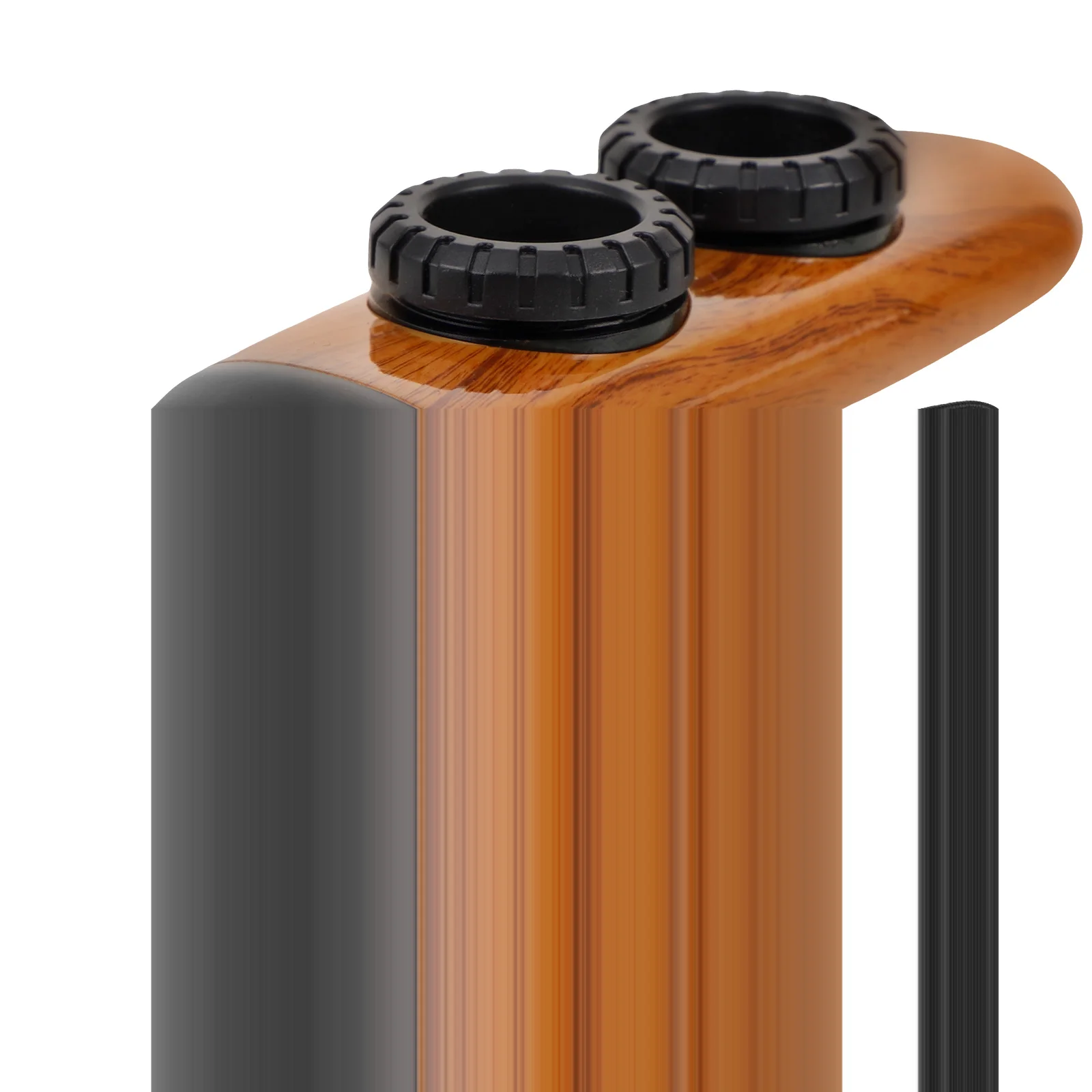 

Wood Grain Kazoo Double Hole for Guitar Ukulele Beginner Kids Musical Toy Noise Maker Lightweight Portable Practice Small Size