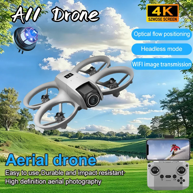 

2025 A11 Mini RC Drone Cam 4K Professional HD Aerial Photography optical flow positioning Remote Control Aircraft Quadcopter Toy