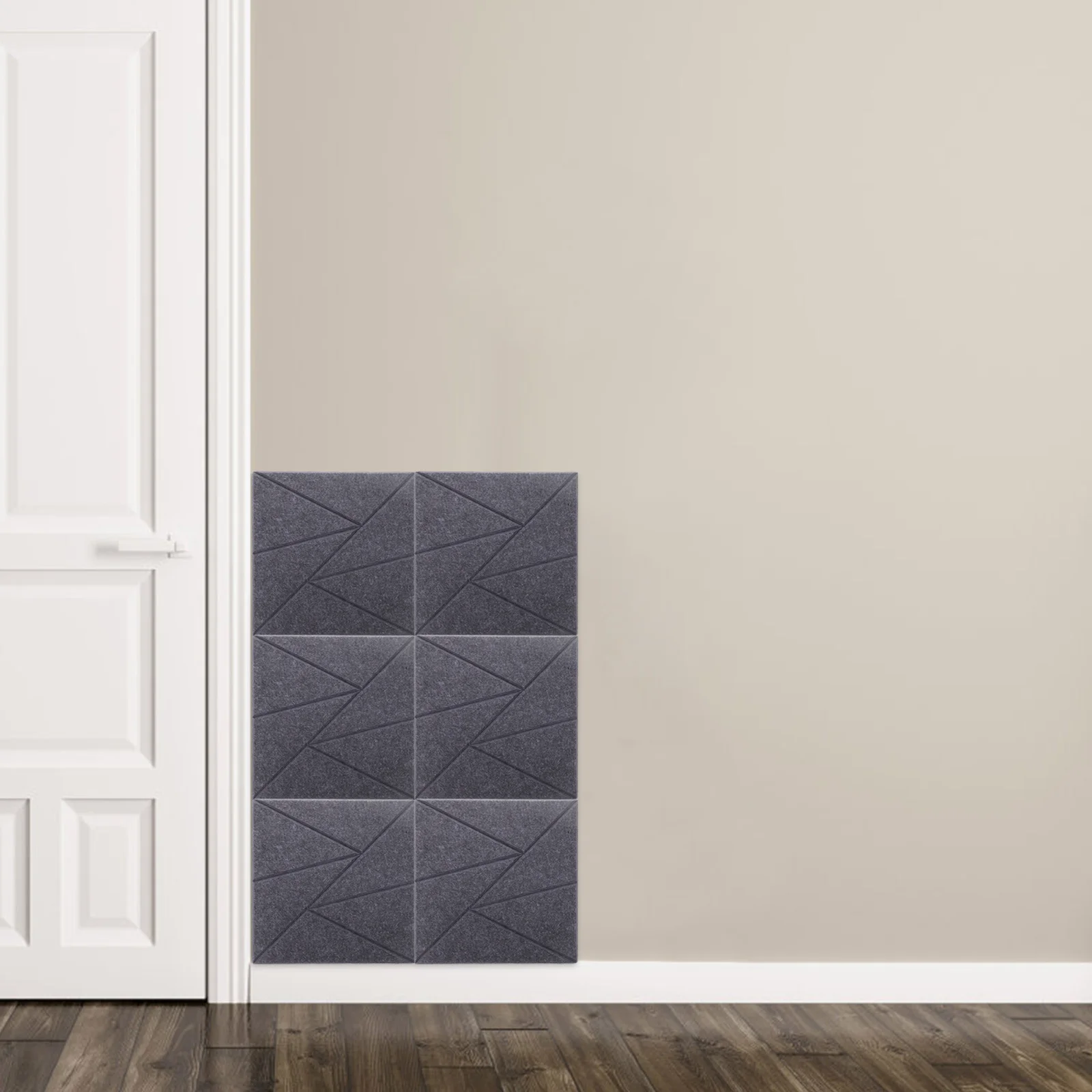 6 قطعة لوحات صوتية ذاتية اللصق عالية الكثافة عازلة للصوت رغوة جدار امتصاص الصوت لغرفة الألعاب استوديو الموسيقى رغوة سوداء