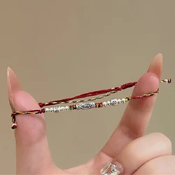Chinese Style Koi Handmade Braided Bracelet for Women Men Fashion Lucky Red Rope Fish Bracelets Couple Amulet Friendship Gifts