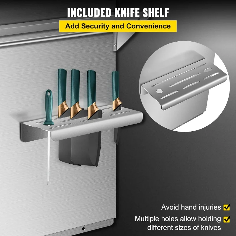 VEVOR Range Backsplash with Shelf 36 x 30.7 Inch Range Hood Wall Shield, Stainless Steel Backsplash Silver Splash Plate