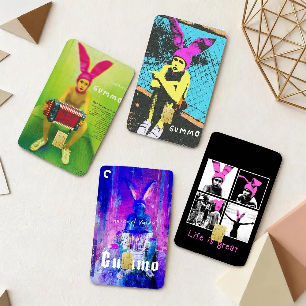 

classic movie Gummo 4pcs 1Set Laser Holographic Sticker Skin Cover for Credit Bank Debit Card