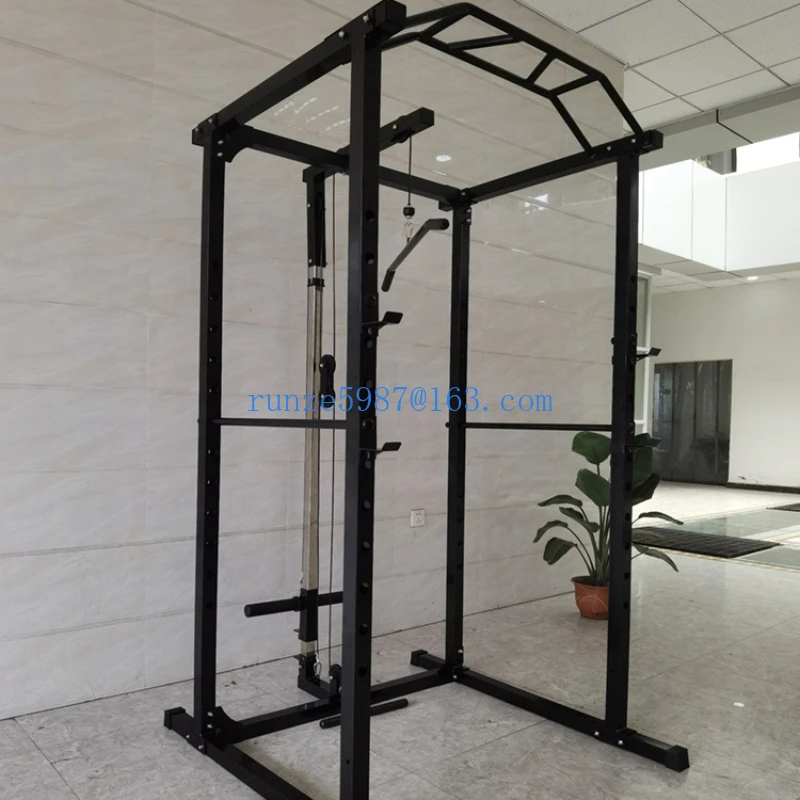 New Power Training Pull Up Rack Home Fitness Bodybuilding Black Squat Rack