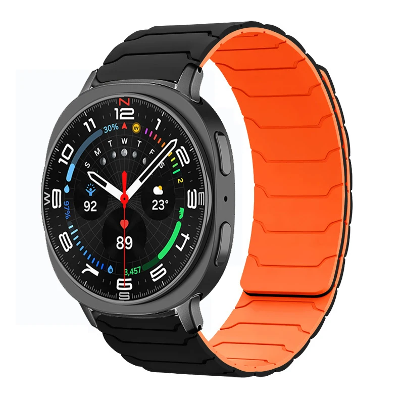 Silikon-Magnetarmband für Samsung Galaxy Watch Ultra 2026 47mm Armband für Galaxy 8 9 40mm 44mm 8Classic 46mm Sportarmband – Detail 16