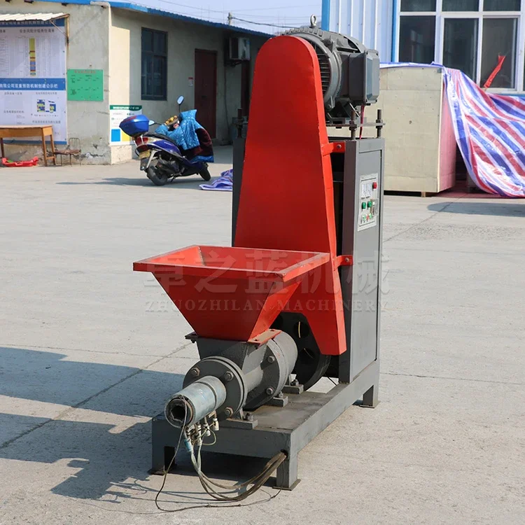 Factory Low Price Wood sawdust biomass wood charcoal briquette extrusion machine for sale