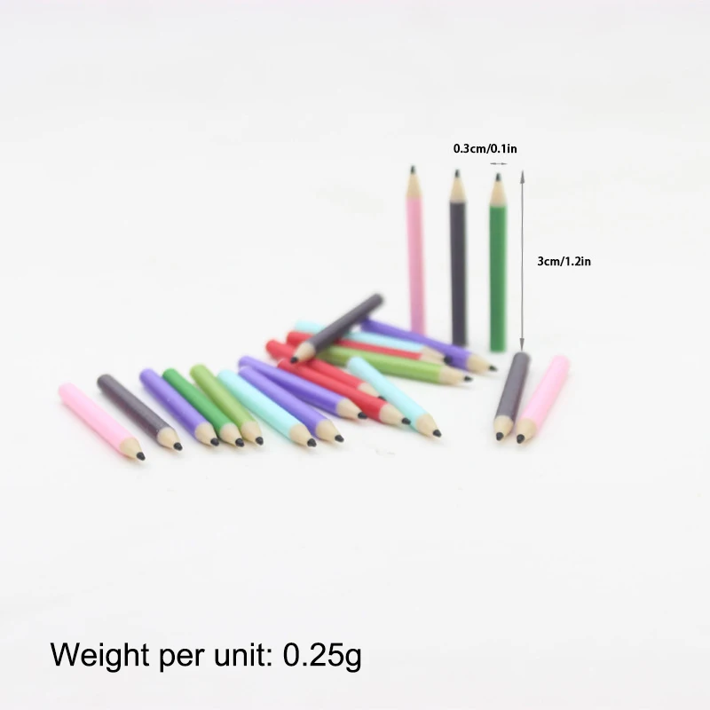 1 Juego de soporte para bolígrafos en miniatura para casa de muñecas, 1:12, + 6 lápices de colores, decoración para el hogar de las muñecas, juego de simulación, juguetes de papelería para casa de muñecas
