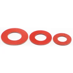 Red Steel Paper Fiber Insulating Flat Washer M2 M2.5 M3 M4 M5 M6 M8 M10 M12 M14 M16 Insulation Plain Gasket Ring Meson