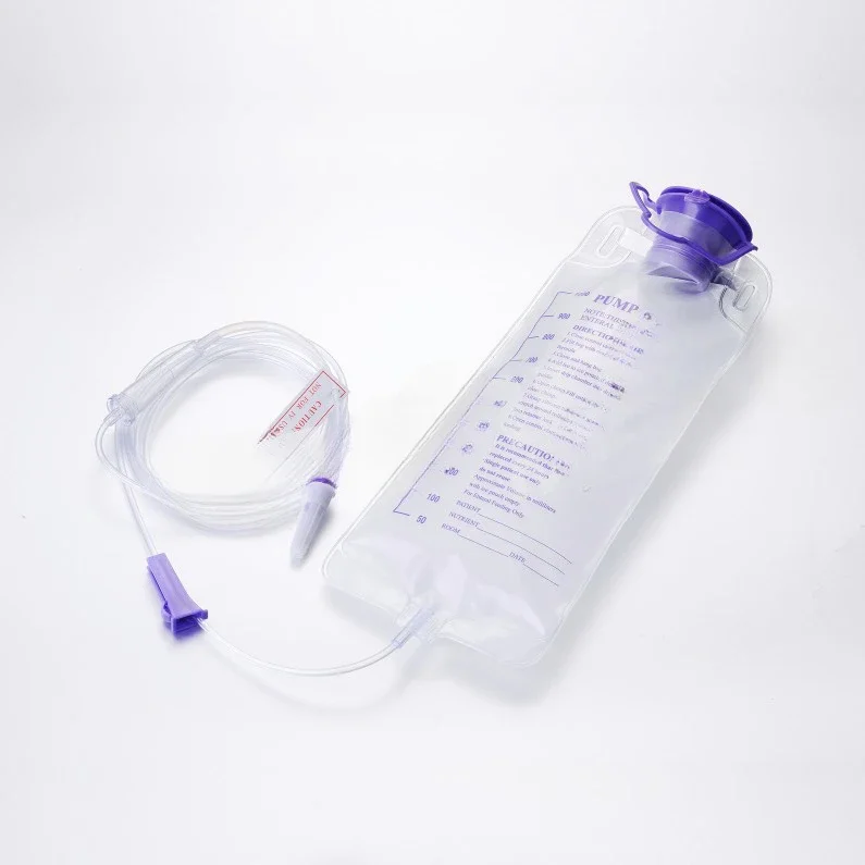 Hospital 1000ml 1200ml  pumping using&gravity using disposable medical Feeding Bag