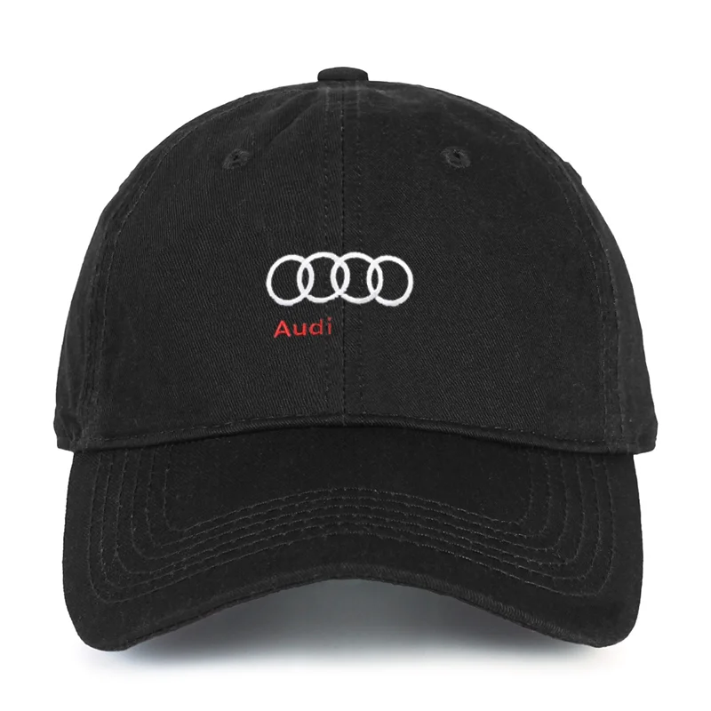 Car Logo Embroidery Snapback Baseball Cap Adjustable Casual Hats for Audi A7 A3 A4 A6 A5 Q5 A1 Q7 Q3 Q4 TT SQ5 RSQ3 RSQ8 S3 S4